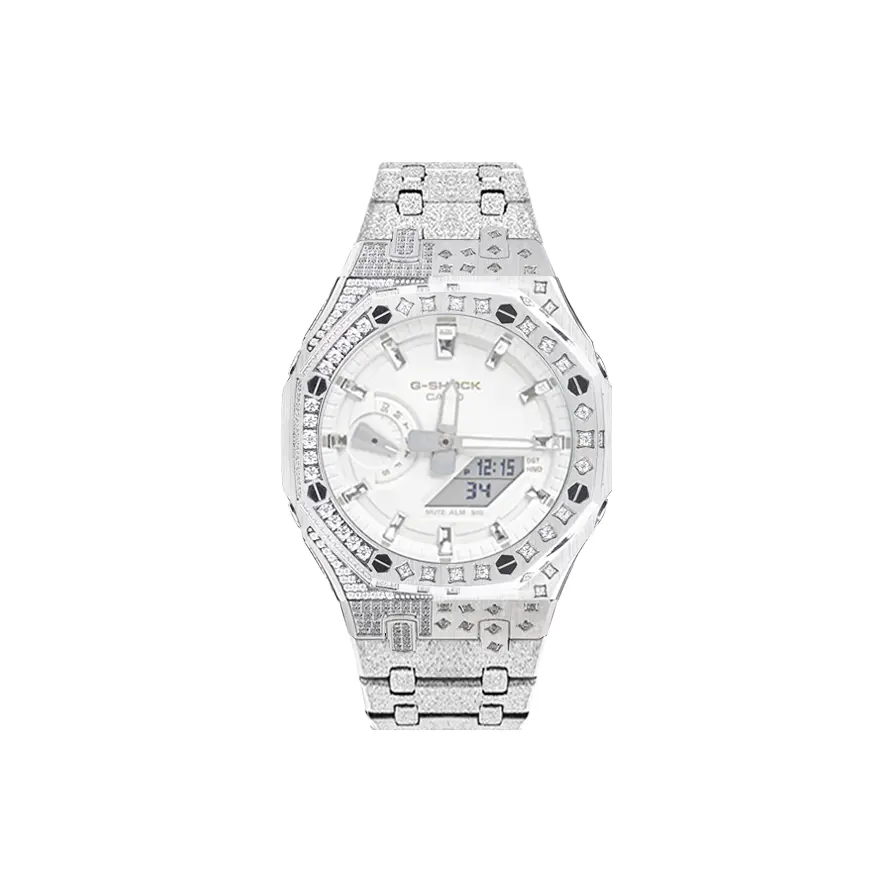 

CASIO Ретрофит серия silver wing armor кварцевый механизм часы унисекс белый циферблат