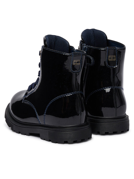 Туфли на шнуровке Lace-Up Bootie T1A5-34005-1237 M Tommy Hilfiger, синий — фото 3