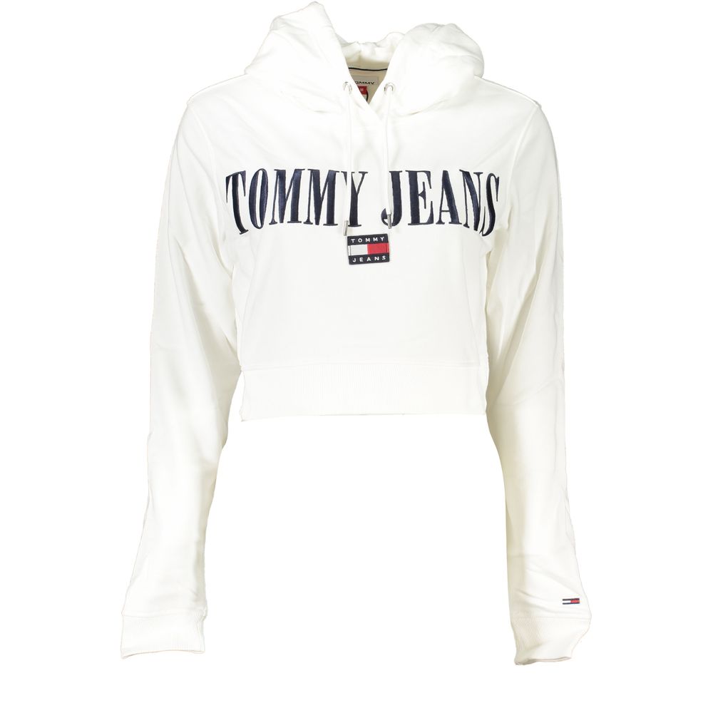 

Шикарная белая толстовка с капюшоном и вышитым логотипом Tommy Hilfiger