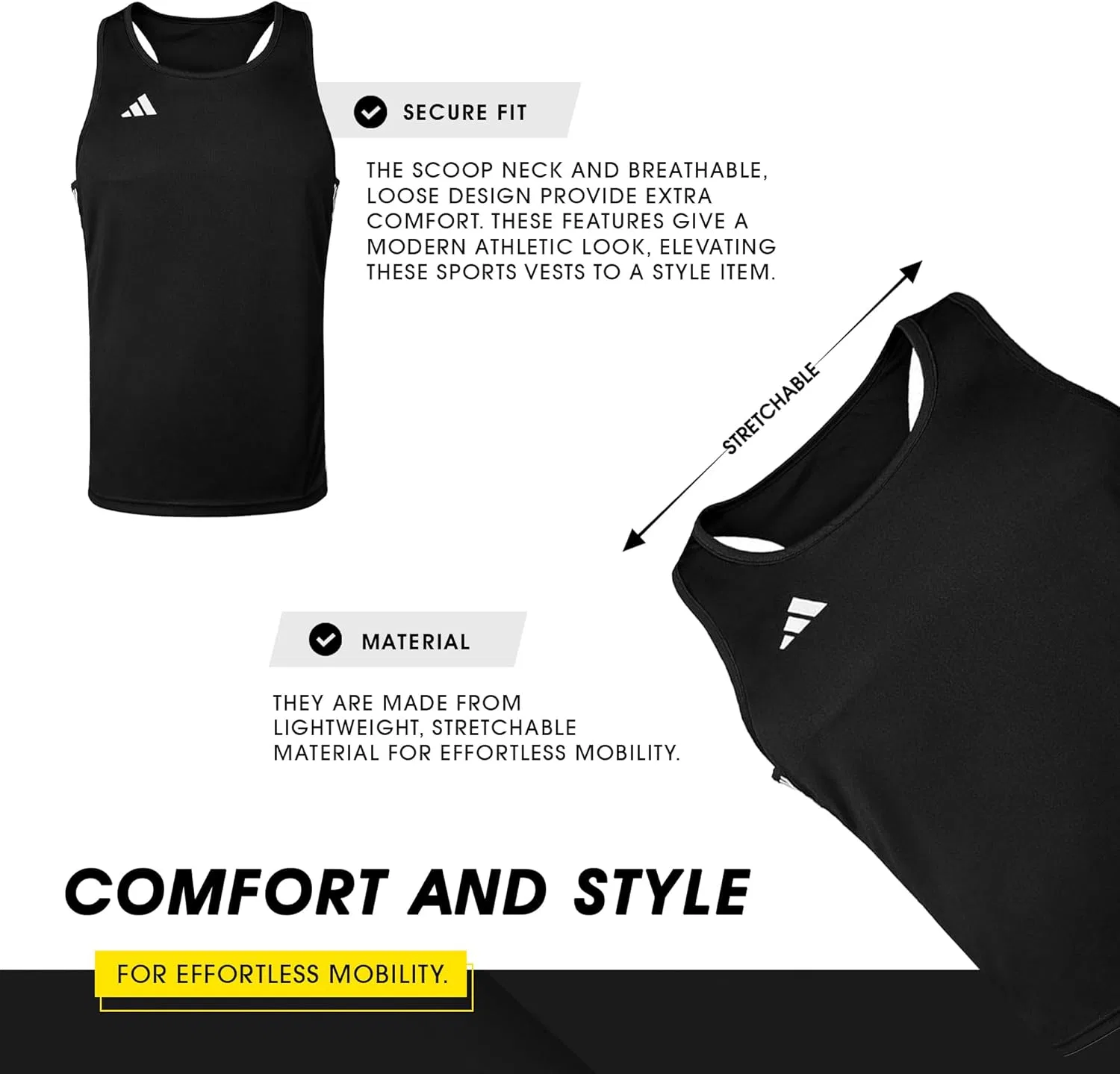 Боксерская футболка adidas Boxing Punch Line Top - одобрена IBA — фото 4