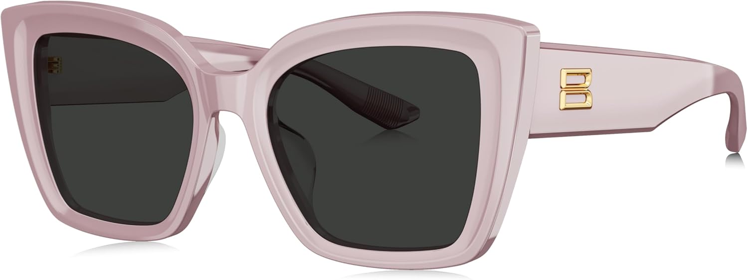 

Женские солнцезащитные очки BOLON в форме «кошачий глаз» большого квадратного размера, модель BL3211 Amalfi, 53 мм, эксклюзивный бренд очков EssilorLuxottica, Clove Pink/Grey