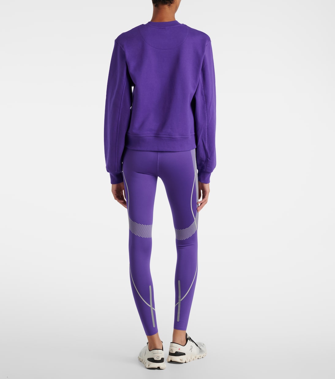 Толстовка из хлопкового флиса Adidas by Stella McCartney, Alpine Violet-Smc — фото 3