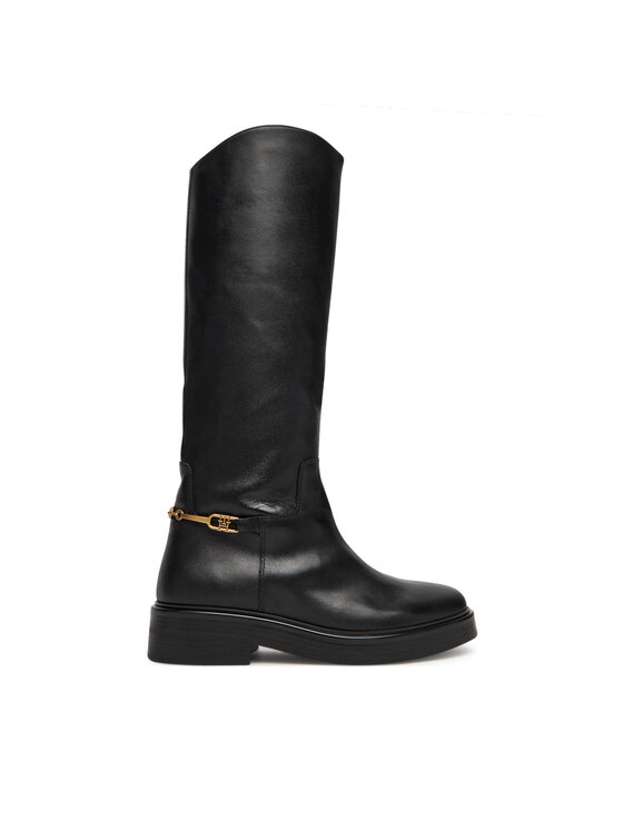 Классические сапоги Horsebit Riding FW0FW08863 Tommy Hilfiger, чёрный