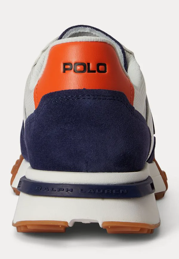 Кроссовки eldridge с замшевыми вставками Polo Ralph Lauren, Deckwash White/Navy/Orange — фото 3