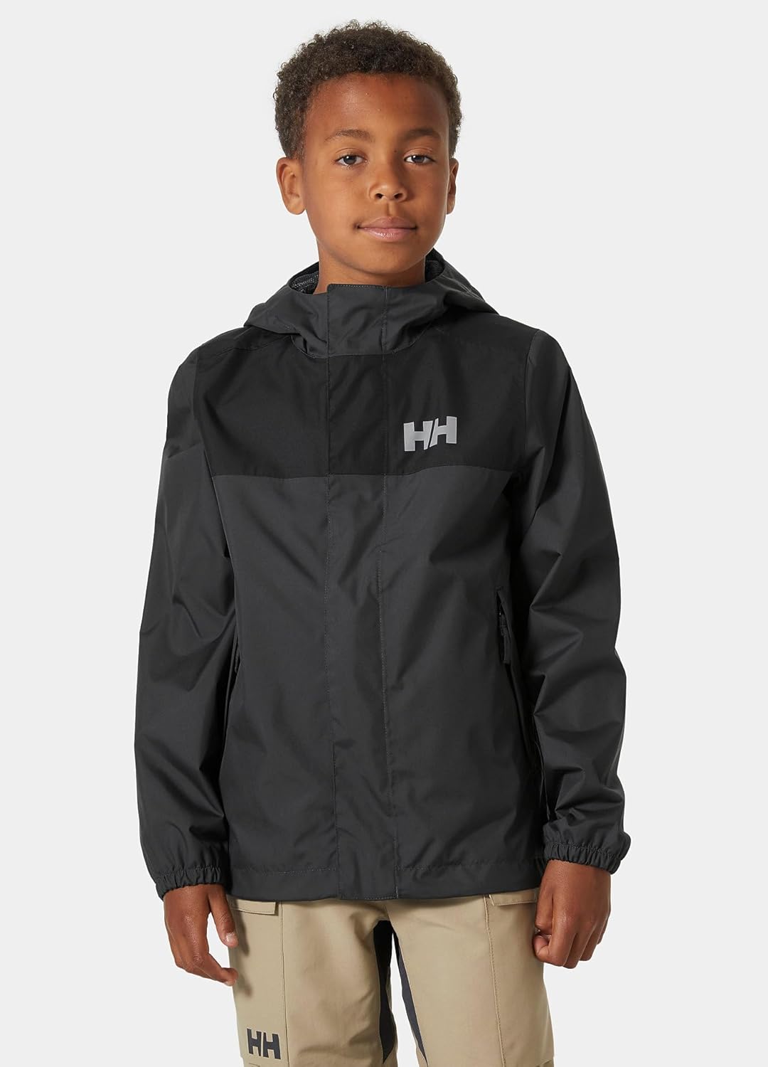 Куртка Helly-Hansen Vancouver для Juniors, Waterproof HELLY TECH, швы проклеены, съемный капюшон, манжеты на резинке Helly Hansen, 981 Ebony — фото 3