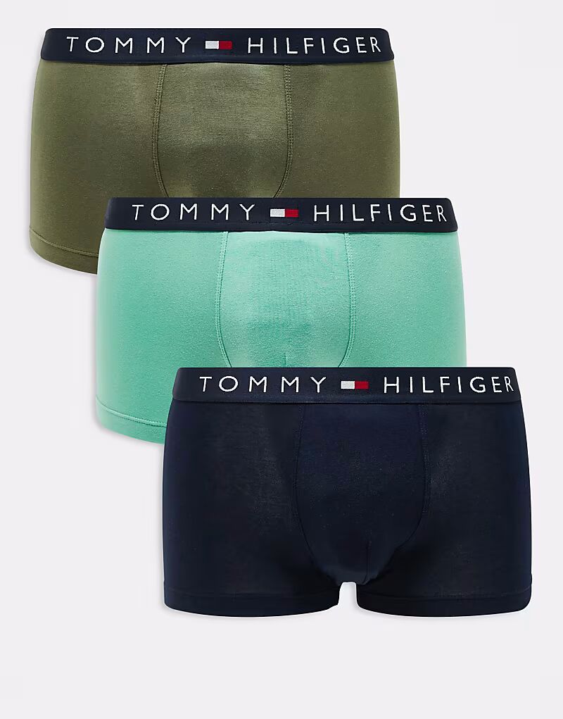 

Комплект из 3-х трусов Tommy Hilfiger Original в темно-синем/оливковом/зеленом цвете
