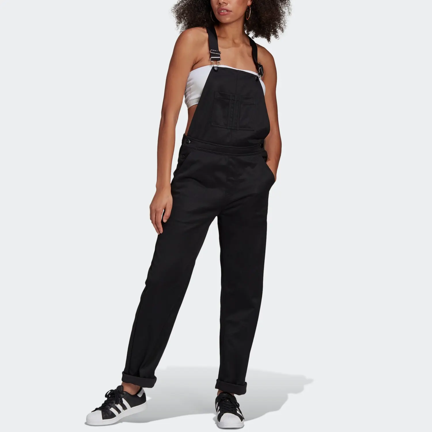 Adidas Originals R.Y.V. DUNGAREES Комбинезон женский Black — фото 4
