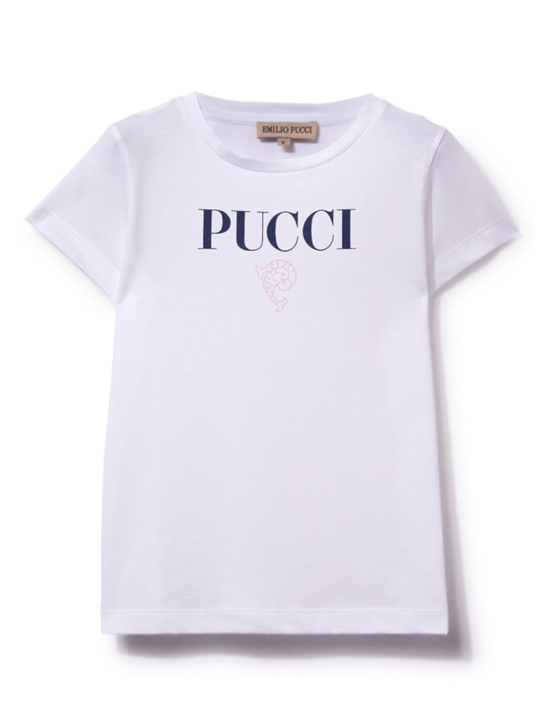 

PUCCI Junior футболка с логотипом, белый