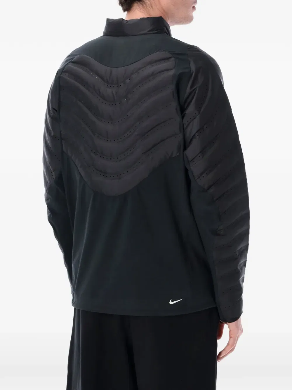 Стеганая куртка с лазерной резкой деталей Nike, черный — фото 3