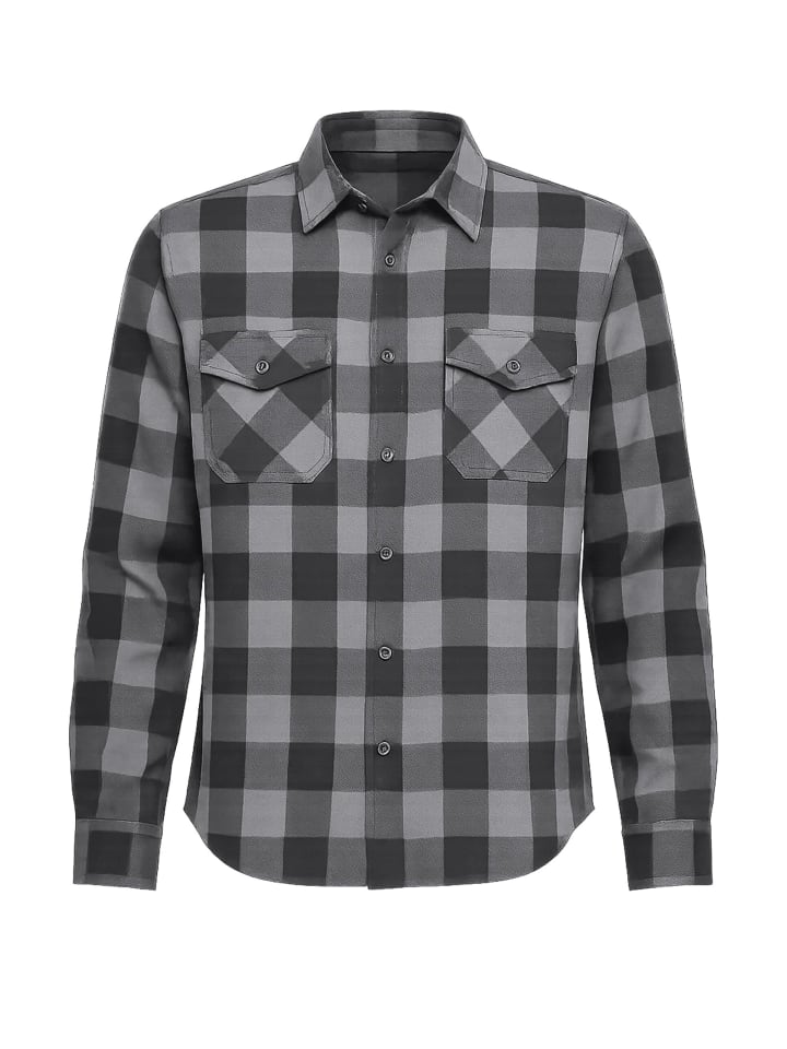 

Рубашки Brandit черно-серого цвета