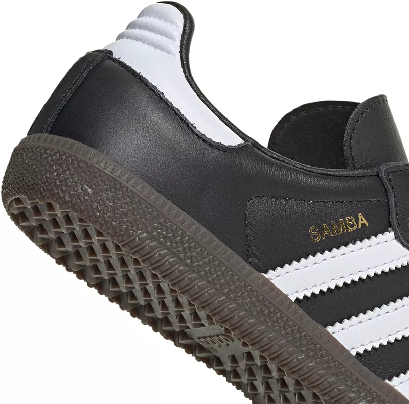 Детские кроссовки Samba OG для дошкольников Adidas, цвет Black/White/Gum — фото 4