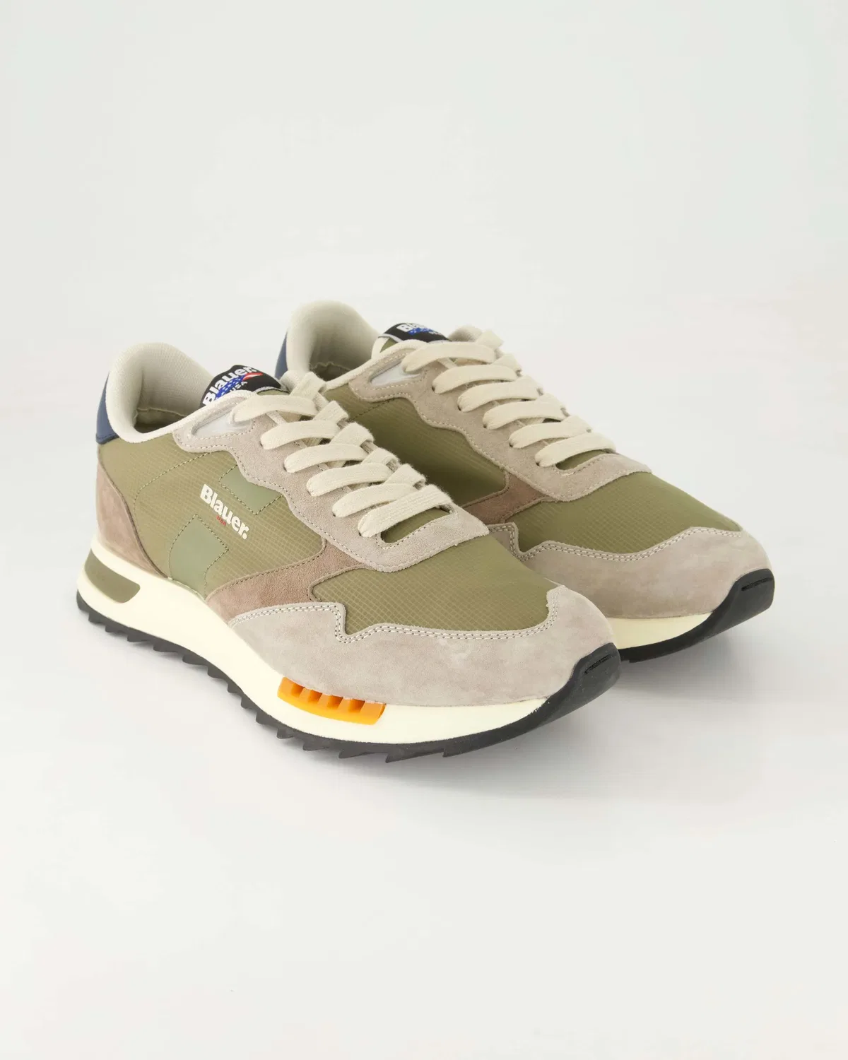 Сникерсы низкие, зеленые, Blauer USA, зеленый