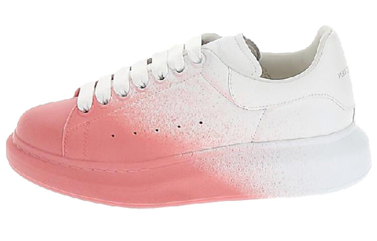 Кроссовки Alexander McQueen Oversized White Pink Velvet Spray Women's