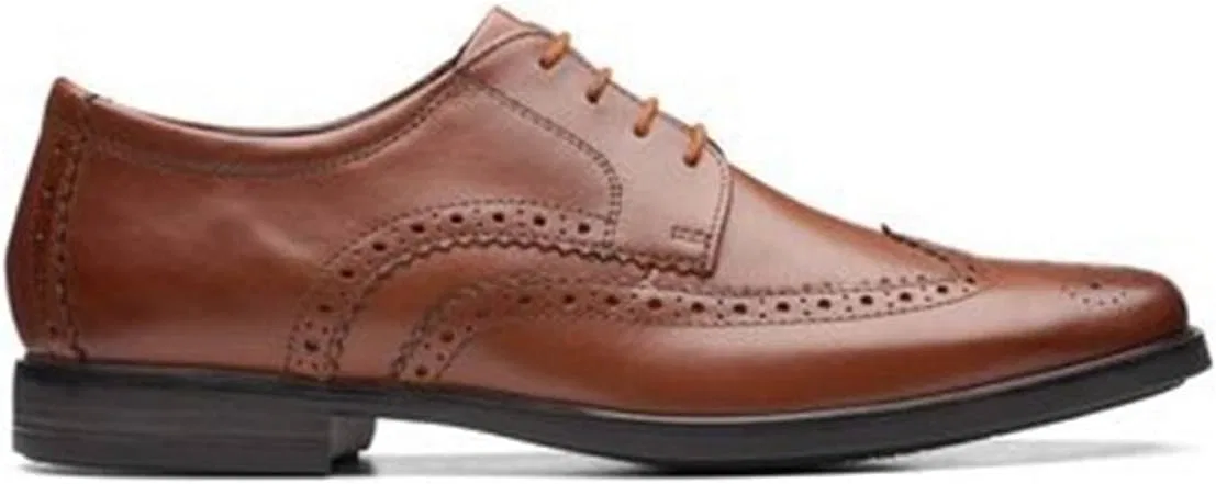 Туфли Clarks Craft Arlo Limit Men's Brogue, Dark Tan Lea — фото 3