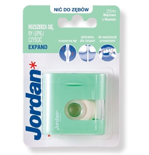 

Зубная нить, 25 м Jordan, Expand Fresh