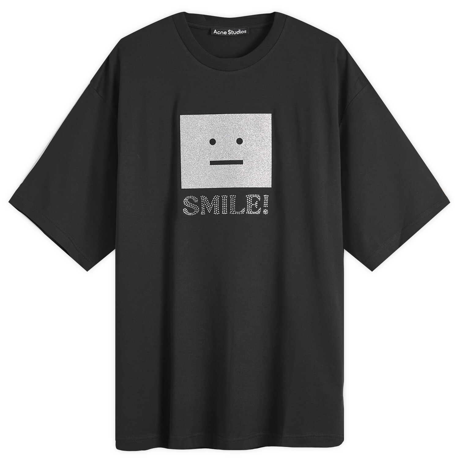 

Футболка Acne Studios Face Smile T-Shirt, черный