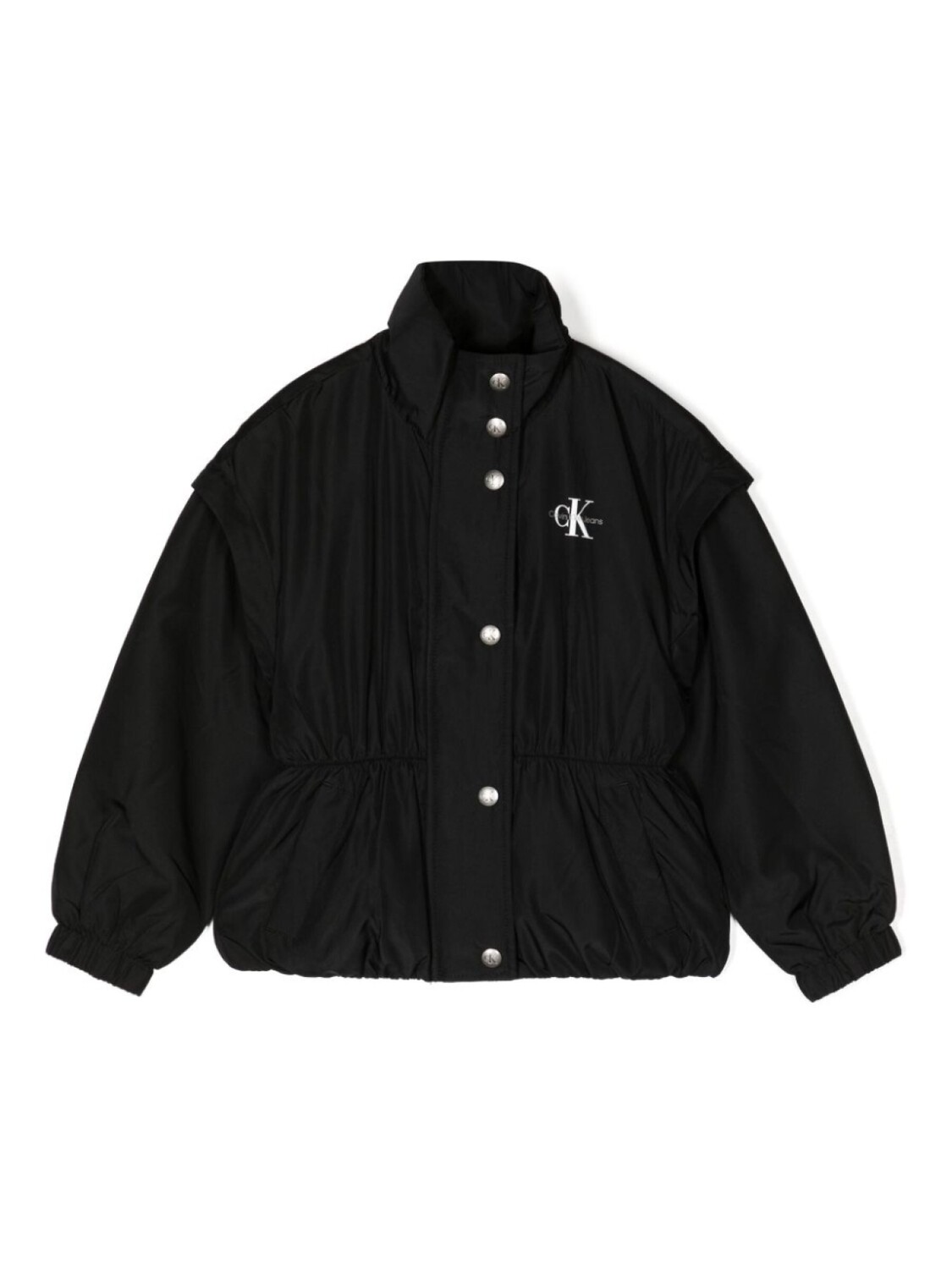 

Куртка на кнопках с логотипом Calvin Klein Kids, черный