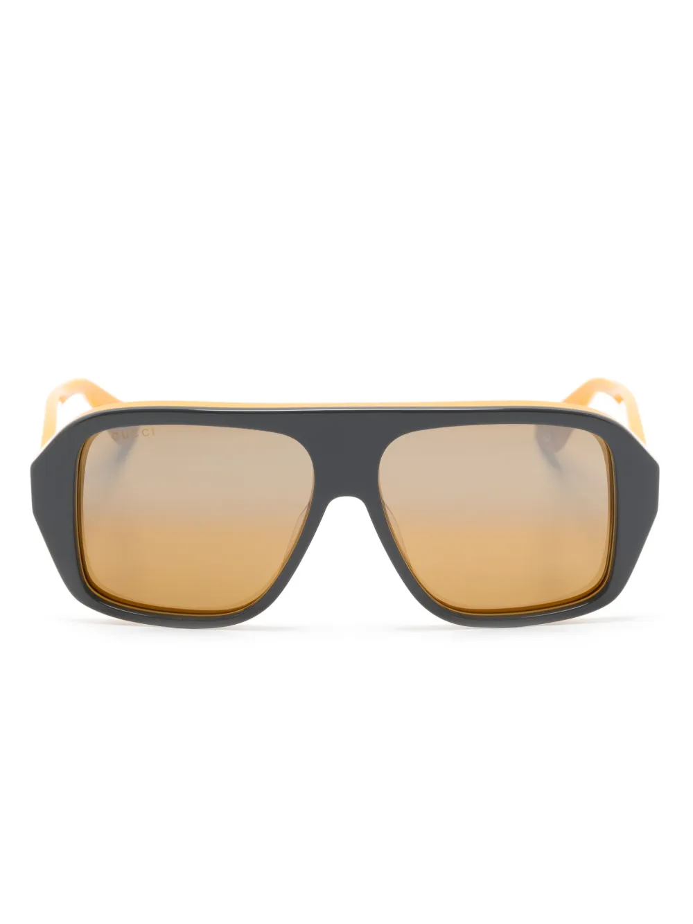 

Солнцезащитные очки в квадратной оправе Gucci Eyewear, серый