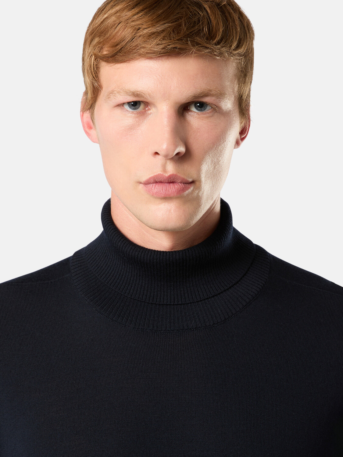 Водолазка с ребристыми краями Stone Island 5100025 LIGHT RWS PURE WOOL, Navy Blue — фото 4