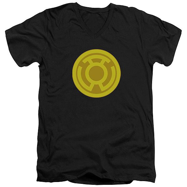 

Футболка с V-образным вырезом Green Lantern с желтым символом Licensed Character