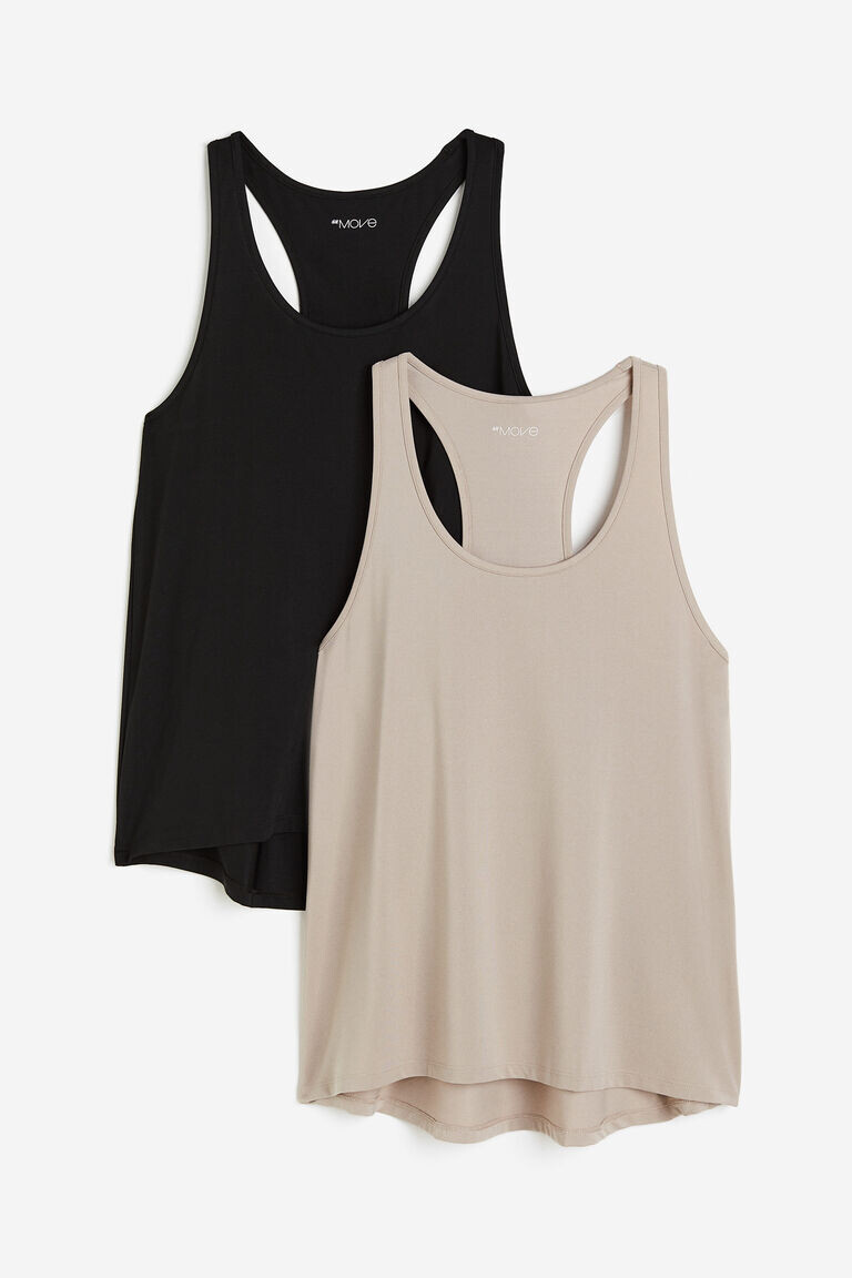 

Комплект из двух спортивных жилетов drymove H&M, черный