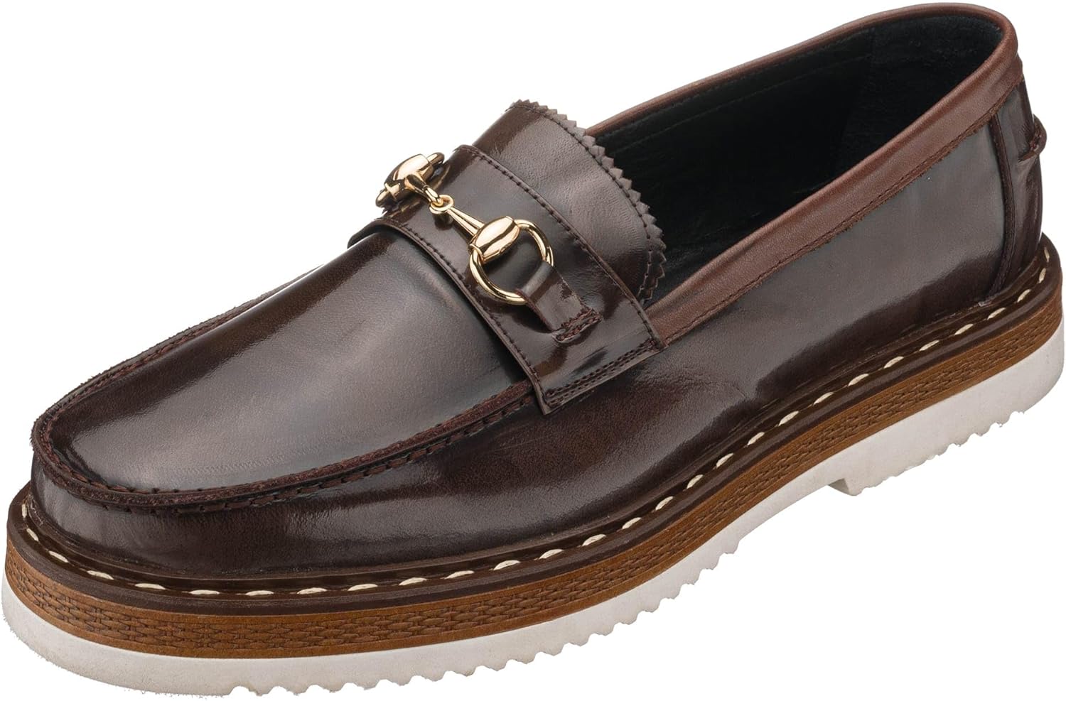 

Мужские коричневые кожаные лоферы DALGALA ручной работы, с пряжкой, модные повседневные туфли на мягкой подошве