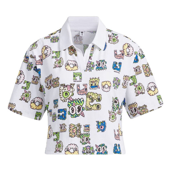 

Рубашка поло neo vibe graphic polo shirt Adidas, белый
