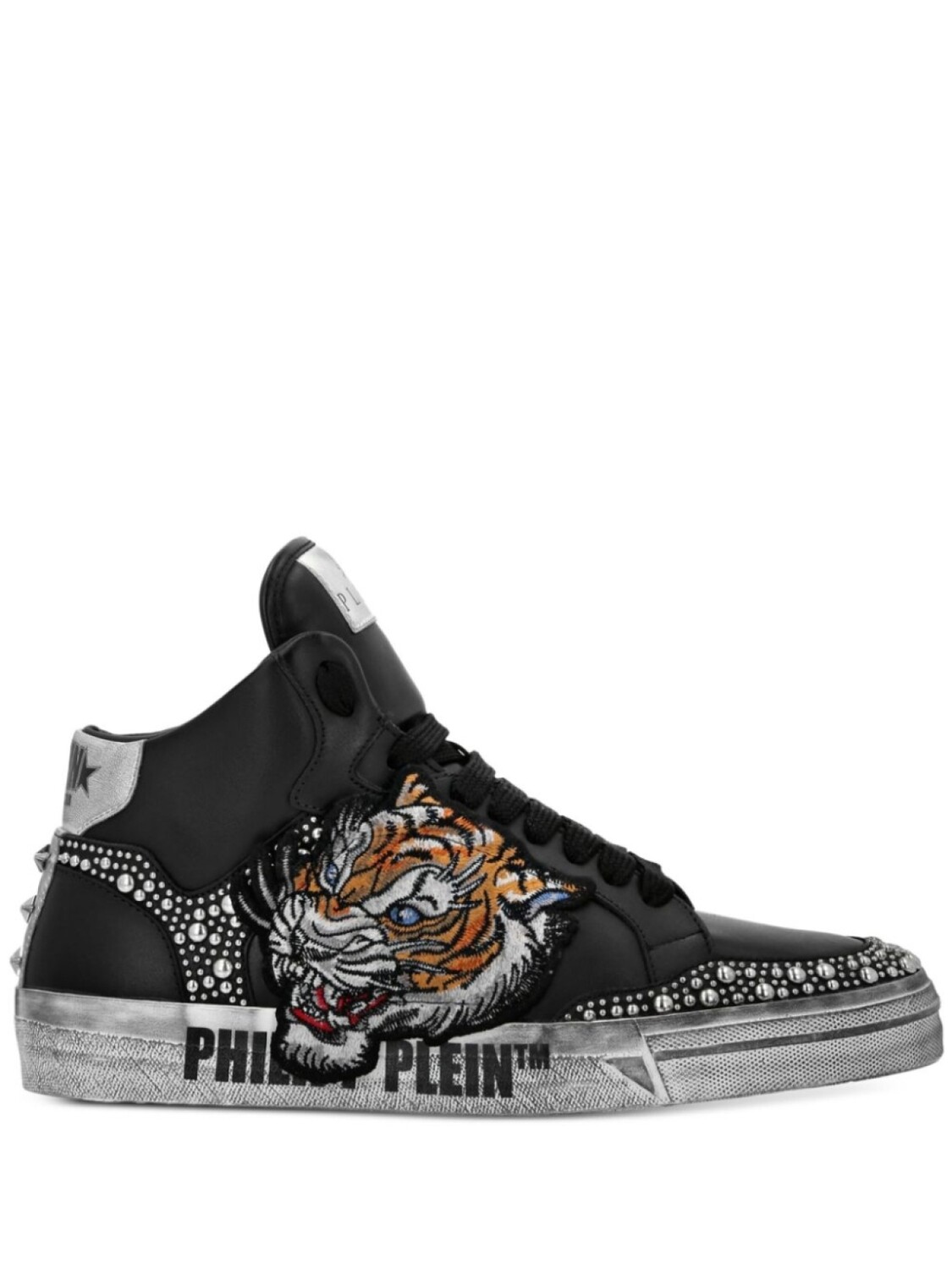 

Philipp Plein кроссовки Retrokickz Tiger, черный