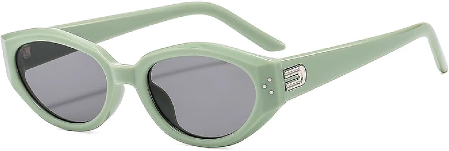 

Солнцезащитные очки с защитой от УФ-излучения UV400 | Маленький размер "кошачий глаз" | Для женщин и мужчин | Для занятий спортом на открытом воздухе и вождения DSVIGF, Green