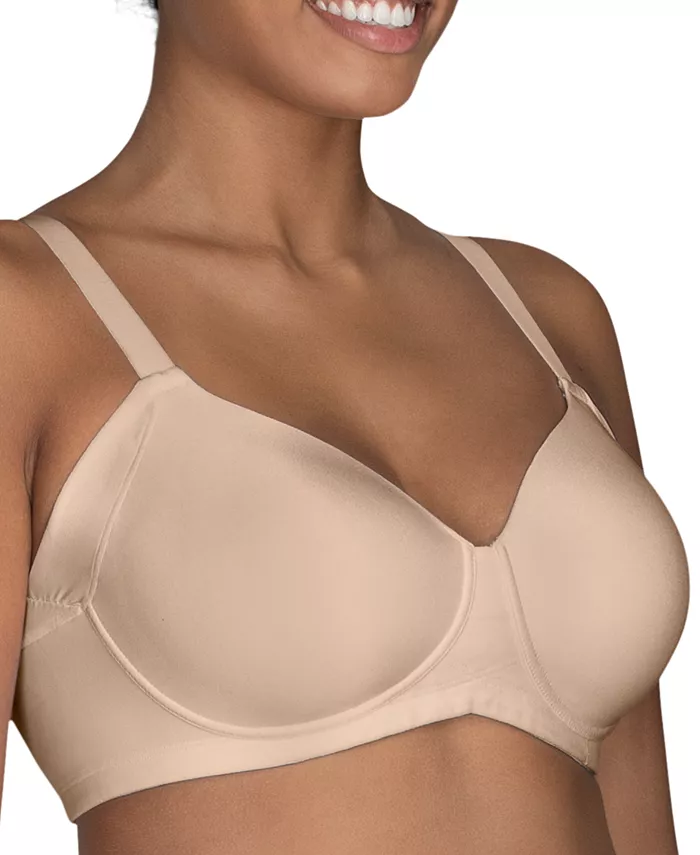 

Женский бюстгальтер Beauty Back Full Figure Wirefree с удлиненными боковыми и спинными панелями для коррекции фигуры 71267 Vanity Fair, слоновая кость/кремовый