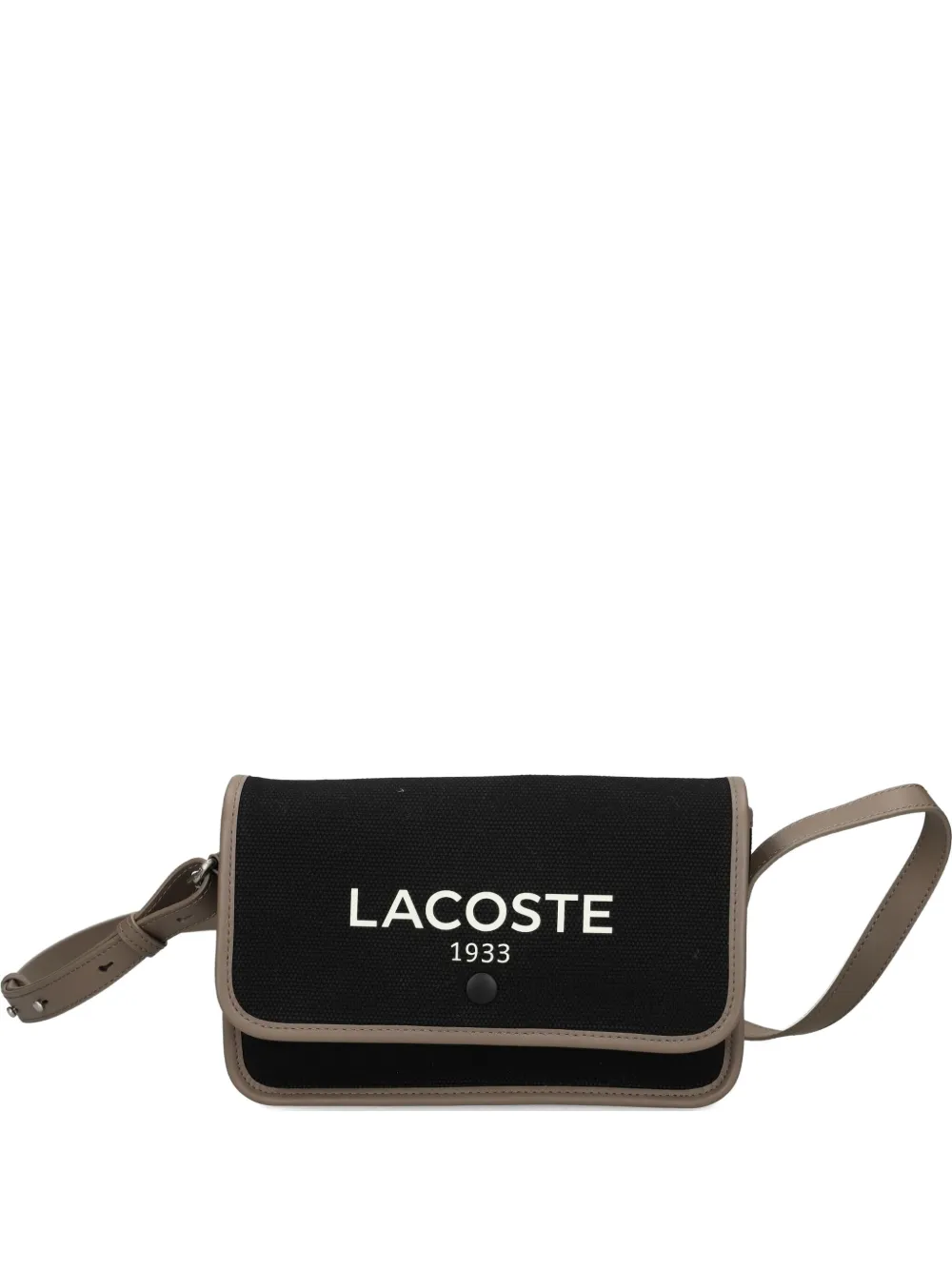 

Сумка через плечо с принтом-логотипом Lacoste, черный