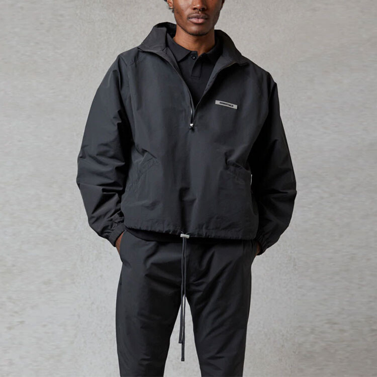 Футболка-поло FW20 унисекс, черная Fear Of God Essentials, черный — фото 4