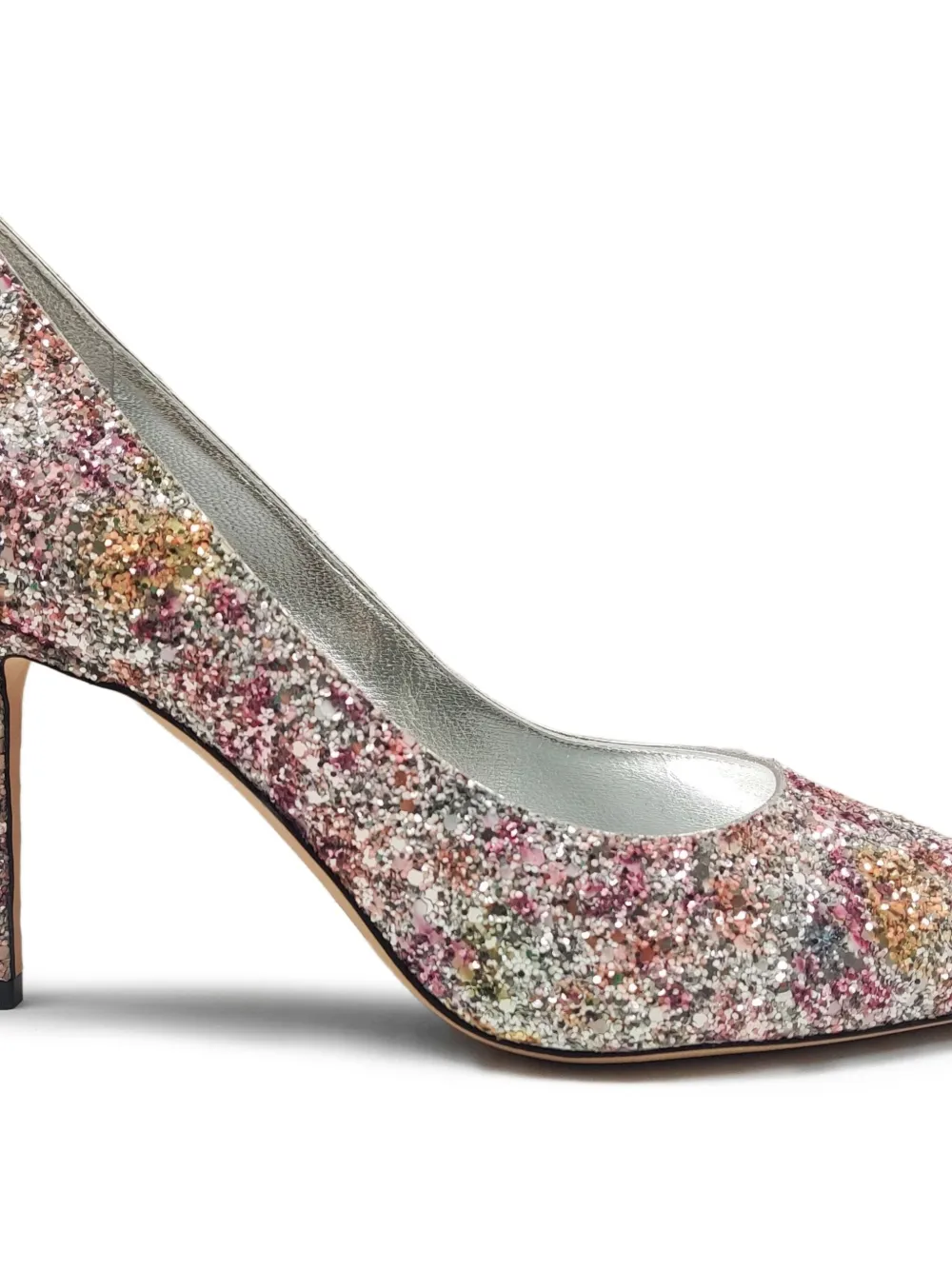 Туфли-лодочки с блестящими деталями и острым носком JIMMY CHOO, розовый — фото 2