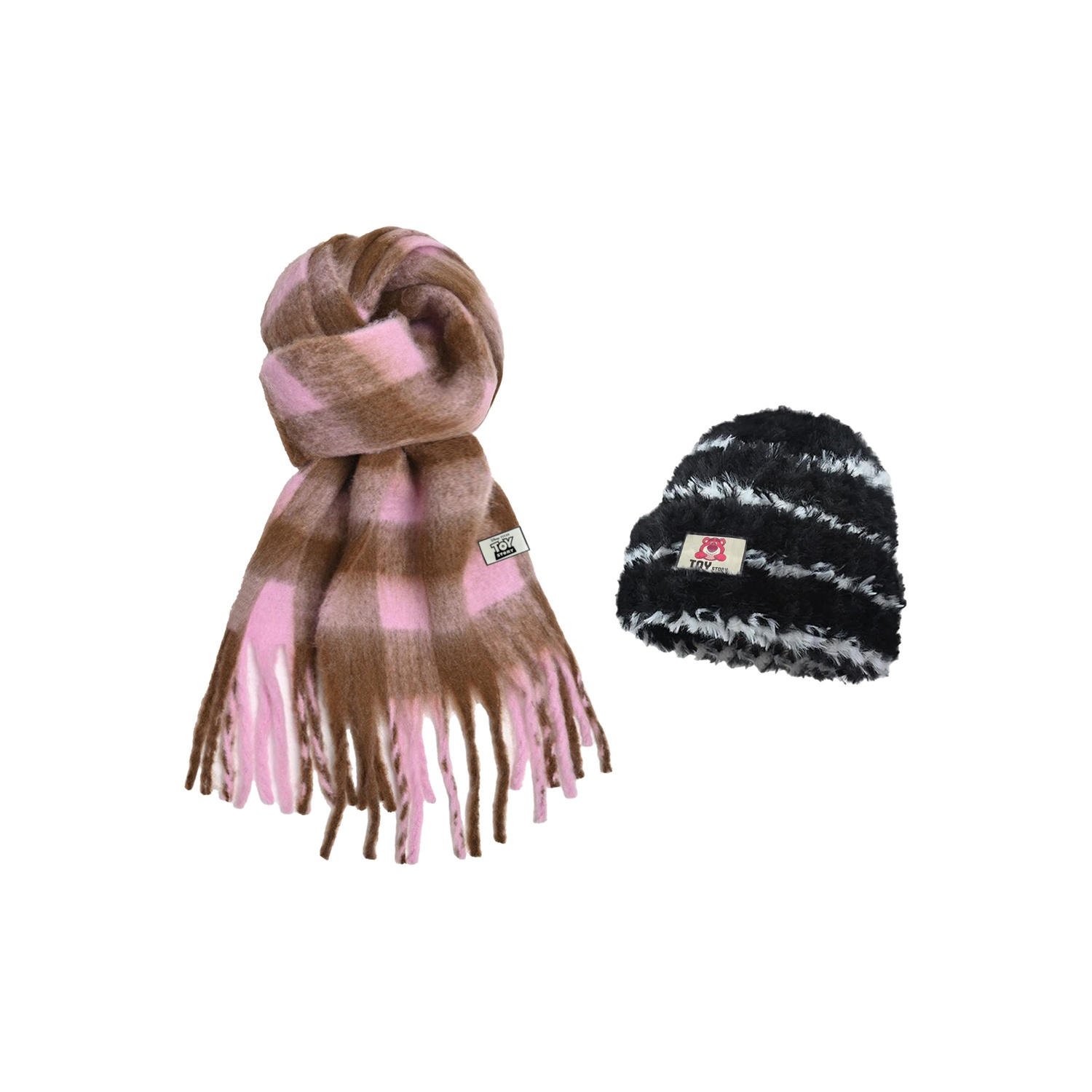 

Disney Вязаный шарф унисекс, 2 Pack (Pink Coffee Scarf+Stripes Cap)