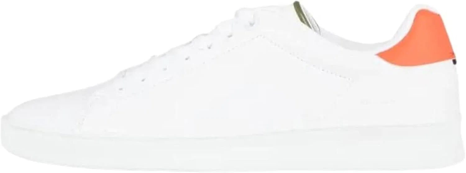 Мужские кроссовки Tommy Hilfiger Court с кожаной подошвой и чашеобразной формой, Dark Orange — фото 3