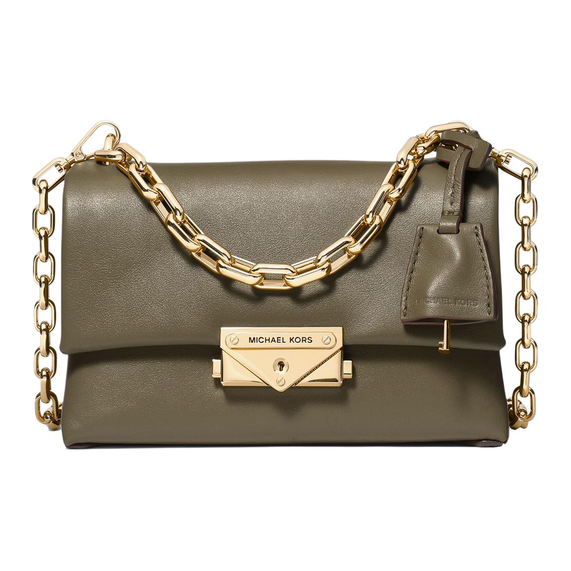 

Cece Cow Leather портативная сумка через плечо, миниатюрная женская сумка армейский MICHAEL KORS, Set (Bag+Dust Bag)