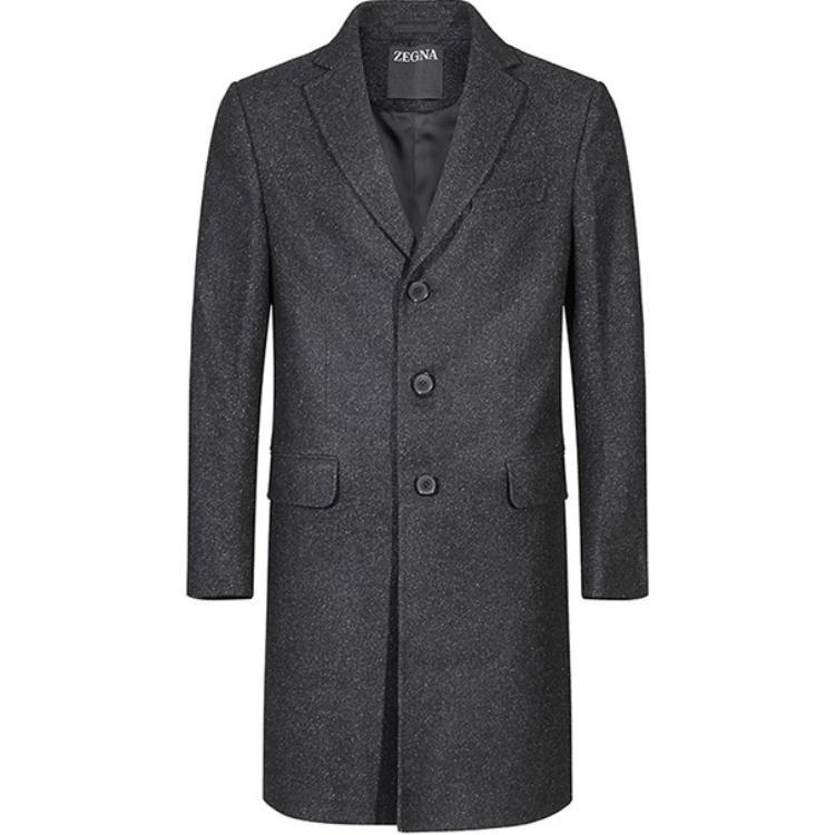 

Ermenegildo Zegna Длинное пальто мужское тёмно-серое, Dark Gray