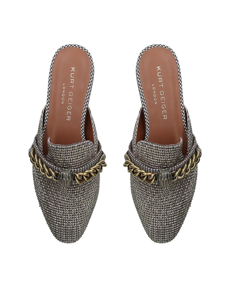 Женские сабо с цепочкой бежевые Kurt Geiger, бежевый — фото 2