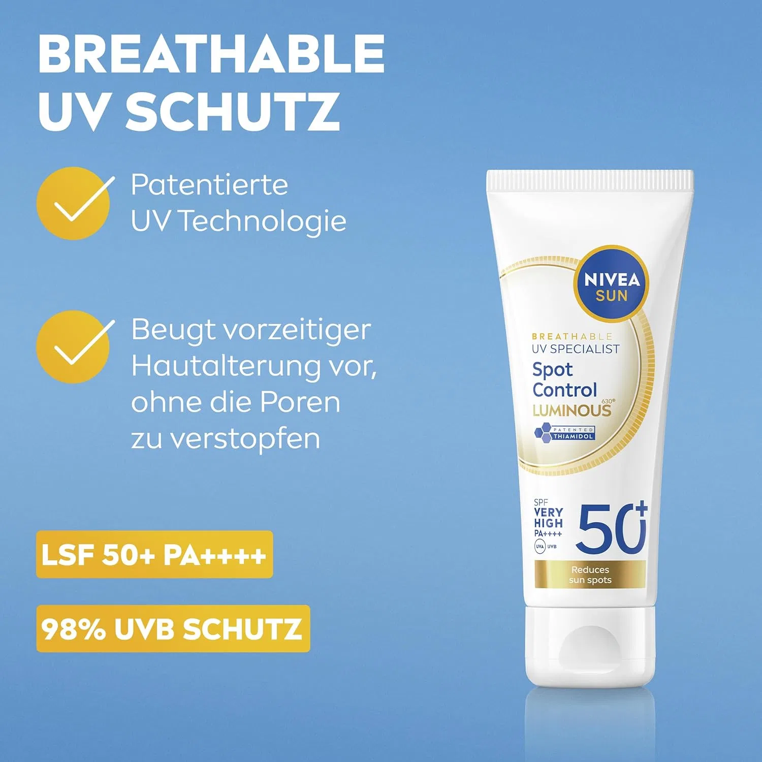 Солнцезащитный флюид для лица NIVEA SUN UV Expert Anti-Pigmentflecken SPF 50+ Nivea Sun — фото 2