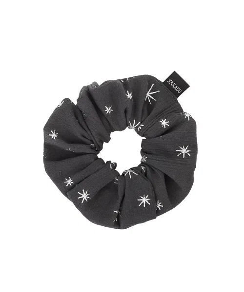 Резинка для волос SPARKLE SCRUNCHIE XANADU, хлопок, серый — фото 3