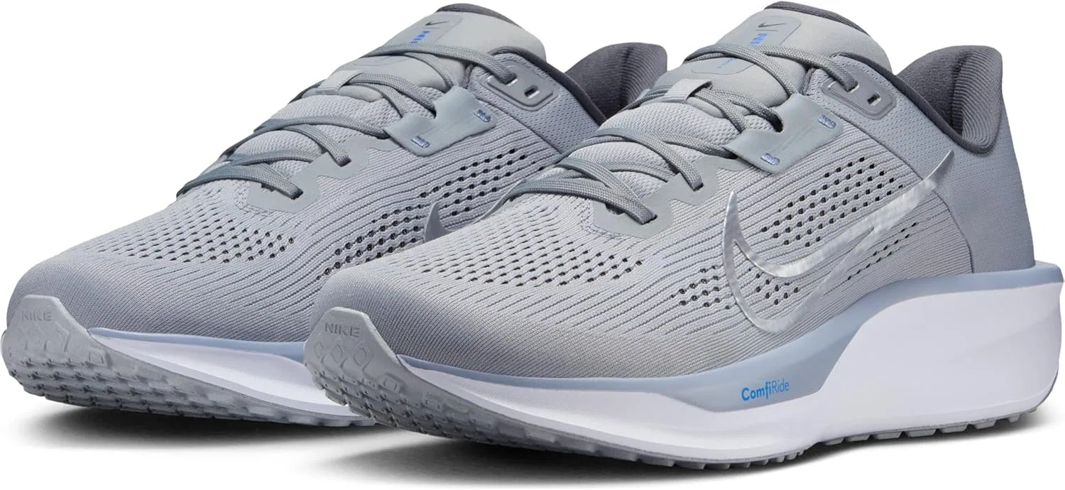 Мужские беговые кроссовки Nike Quest 6 для бега по шоссе, Lt Smoke Grey Iron Grey Ashen Slate — фото 2