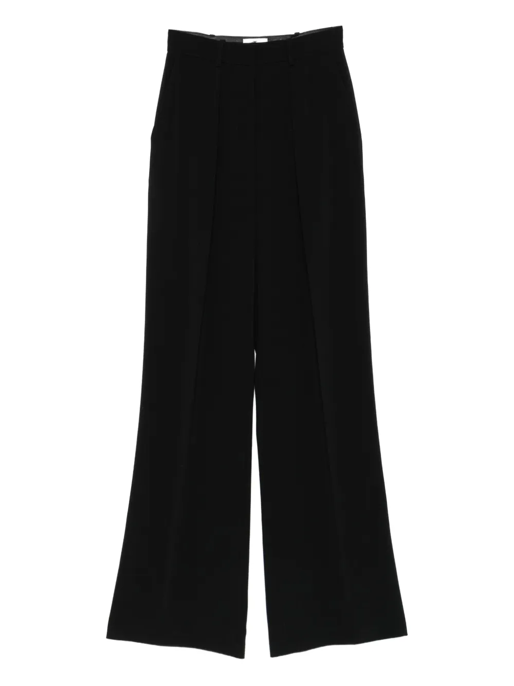 

Широкие брюки со складками Elisabetta Franchi, черный