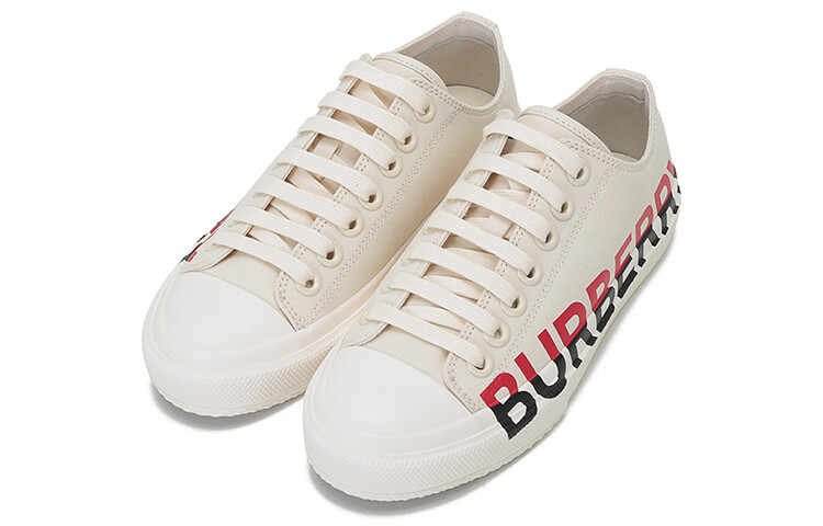 Кроссовки для скейтбординга женские, низкие, кремовые Burberry — фото 4