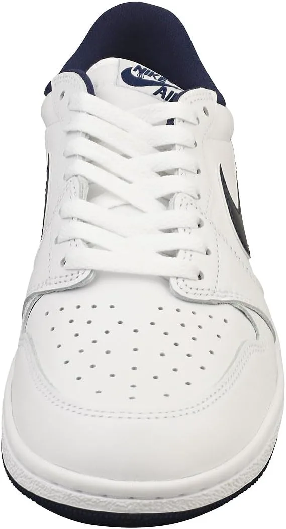 Nike Air Jordan 1 Low 85 - Summit White / Light Smoke Grey / Neutral, белый/синий — фото 4
