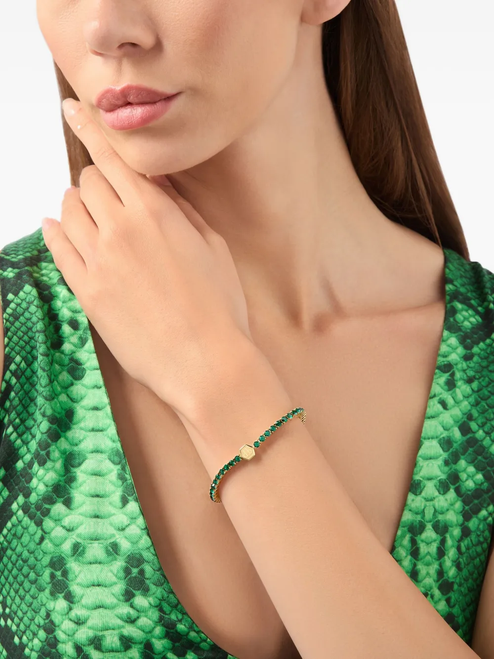 

Браслет Plein Tennis Royal Philipp Plein, золотистый