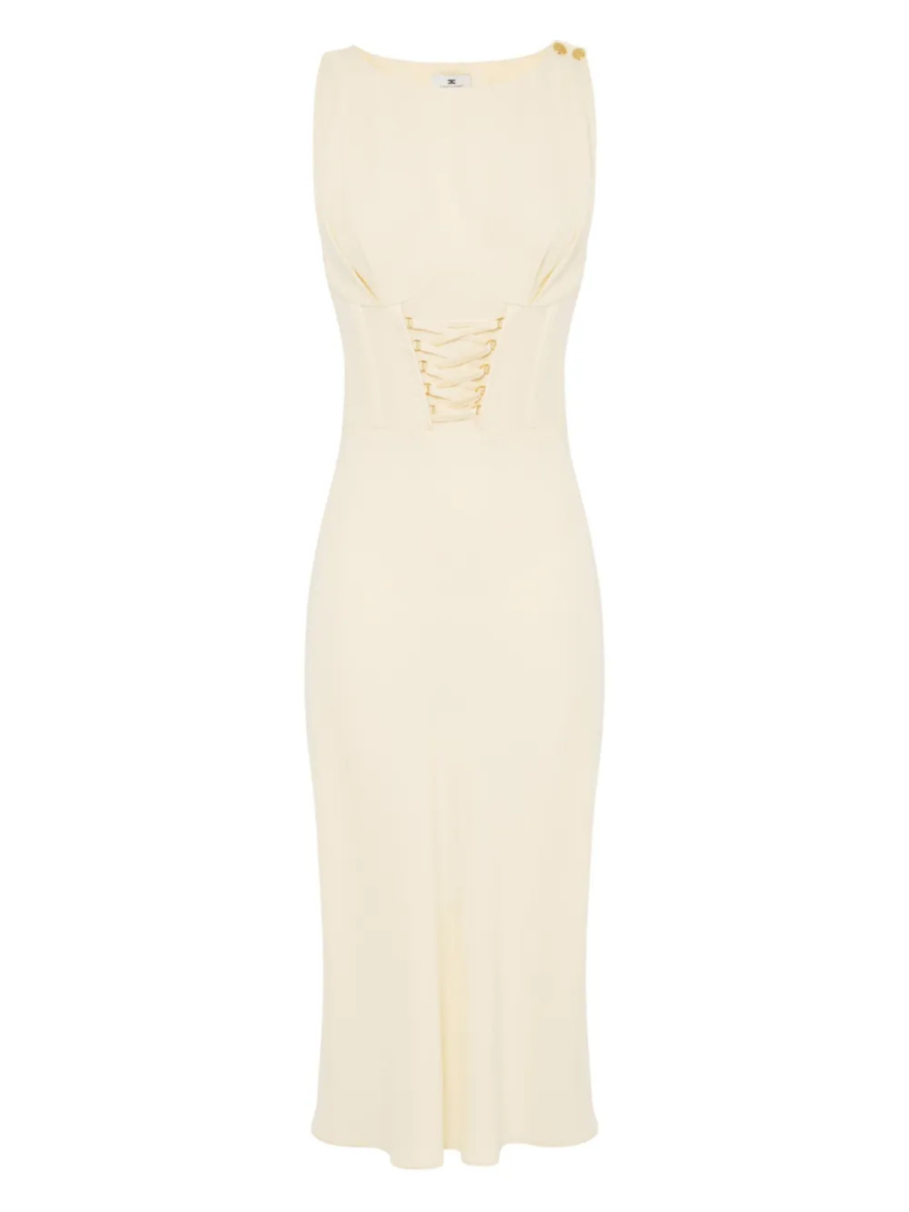 

Платье с корсетными деталями Elisabetta Franchi, нейтральный