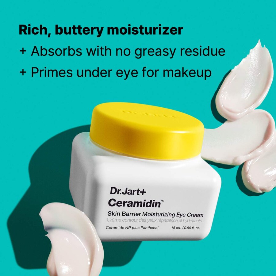 Увлажняющий крем для глаз Ceramidin для защиты кожного барьера Dr. Jart+, 0.5 fl oz /15 mL — фото 4