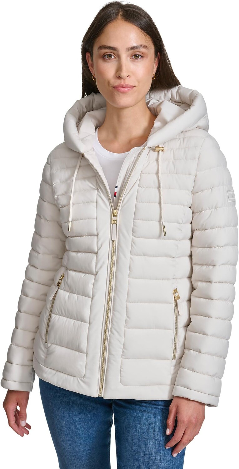 

Куртка Tommy Hilfiger Zip-Up Lightweight Jacket, цвет Whitesand