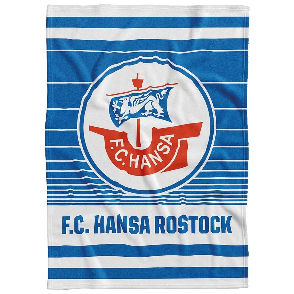 

ФК Велюровое одеяло Hansa Rostock с логотипом Vertriebsarena