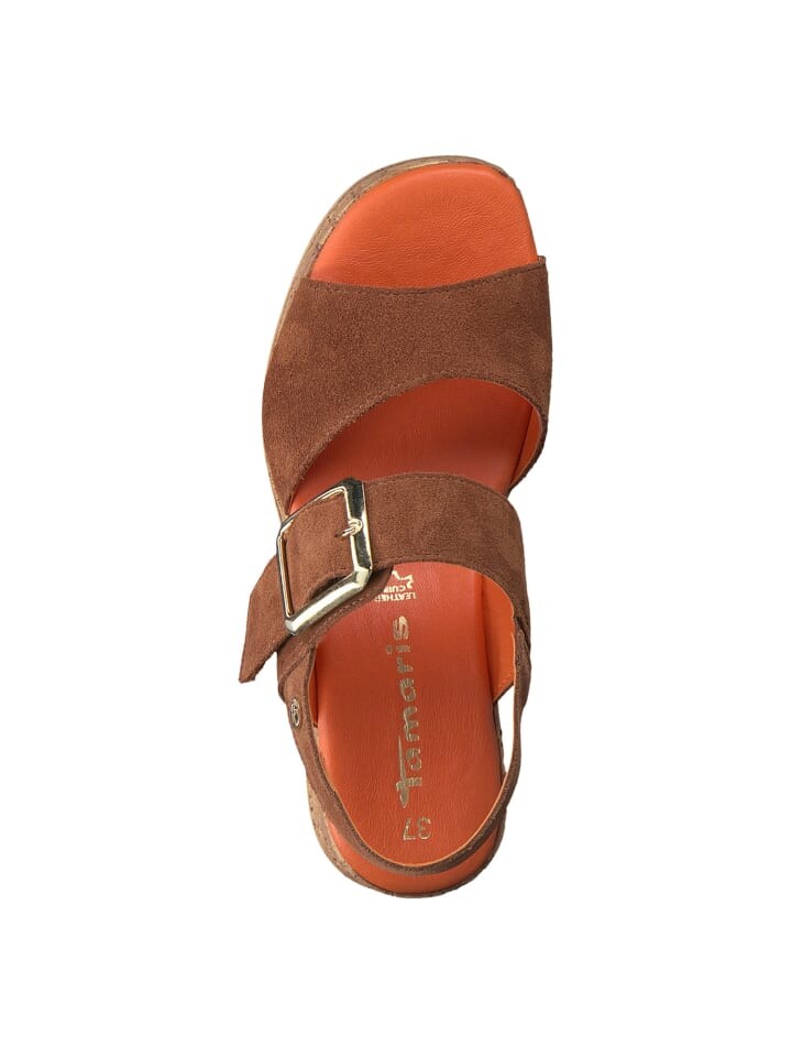 Сандалии на плоской подошве Tamaris Sandalette, цвет cuoio — фото 2
